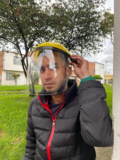 Careta Plástica En Polietileno Protección Facial Epi - Imagen 2