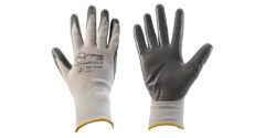 Guantes De Nylon Blanco Recubierto En Nitrilo En La Palma Narasafe