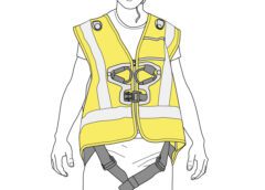 Chaleco de alta visibilidad para arnés NEWTON PETZL - Imagen 2